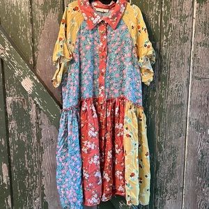 Easel floral pattern dress